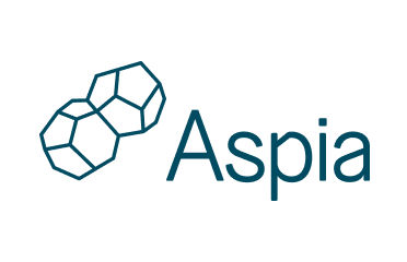 En av lexlys partners Aspias logotyp