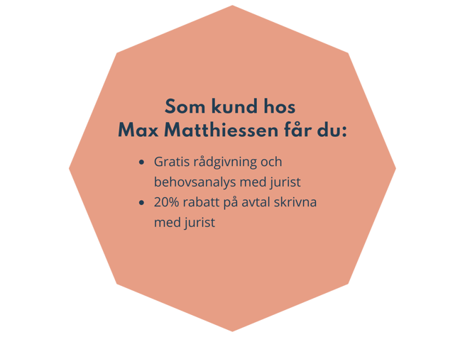Dina förmåner som kund hos Max Matthiessen - Lexly.se